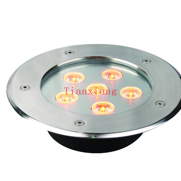 Custom tempered glass with steps for underground light cover recessed buried light cover landscape lighting glass cover